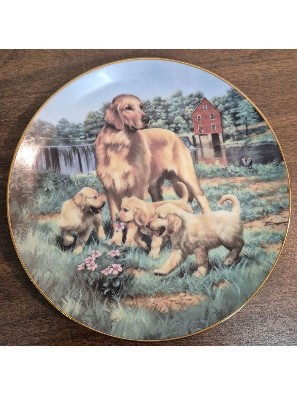 Golden Retrievers Classic Sporting Dogs Collector Plate by Robert Christie